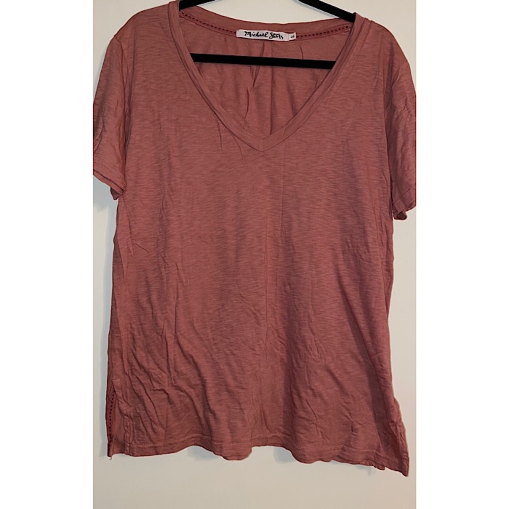 Michael Stars V-Neck Tee, One Size